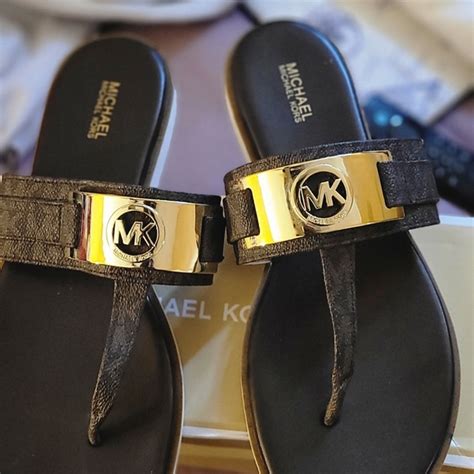 michael michael kors briar thong sandals|michael kors open toe sandals.